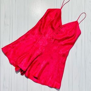 Elegant Red Women's Satin Sleepwear